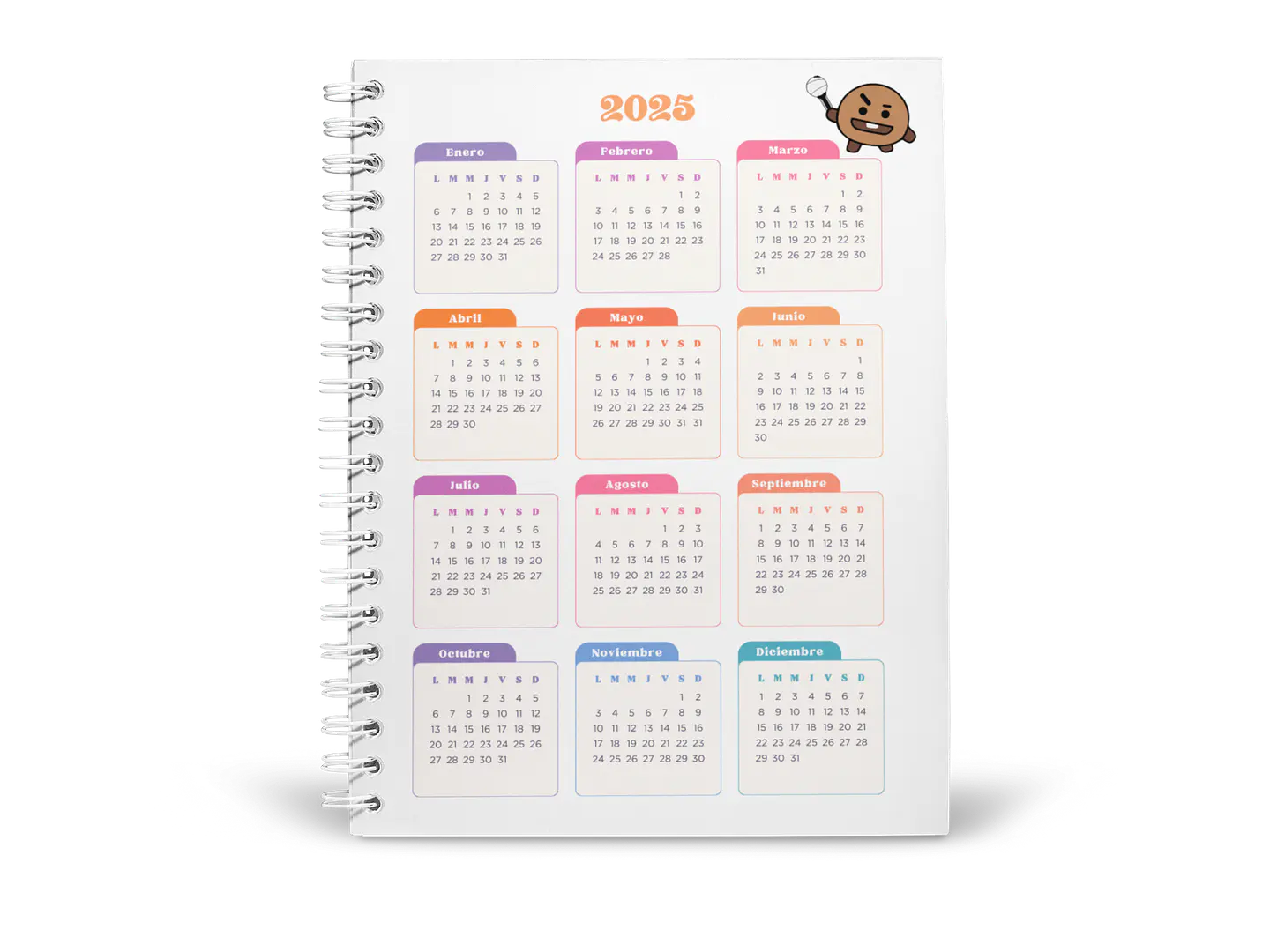 Planner Universitario BT21 2