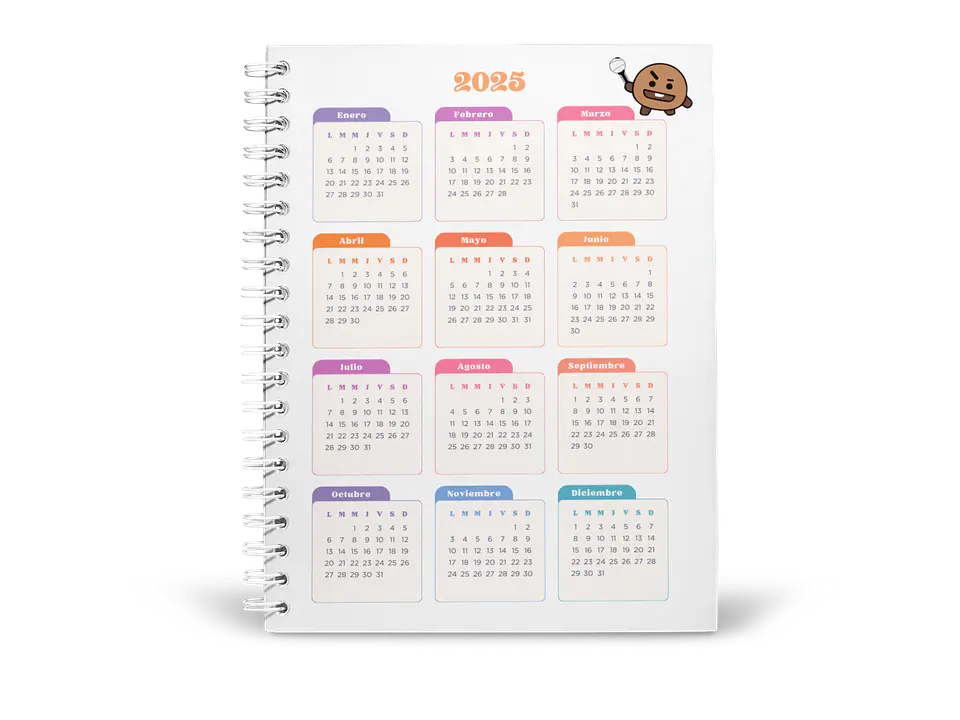 Planner Universitario BT21 2
