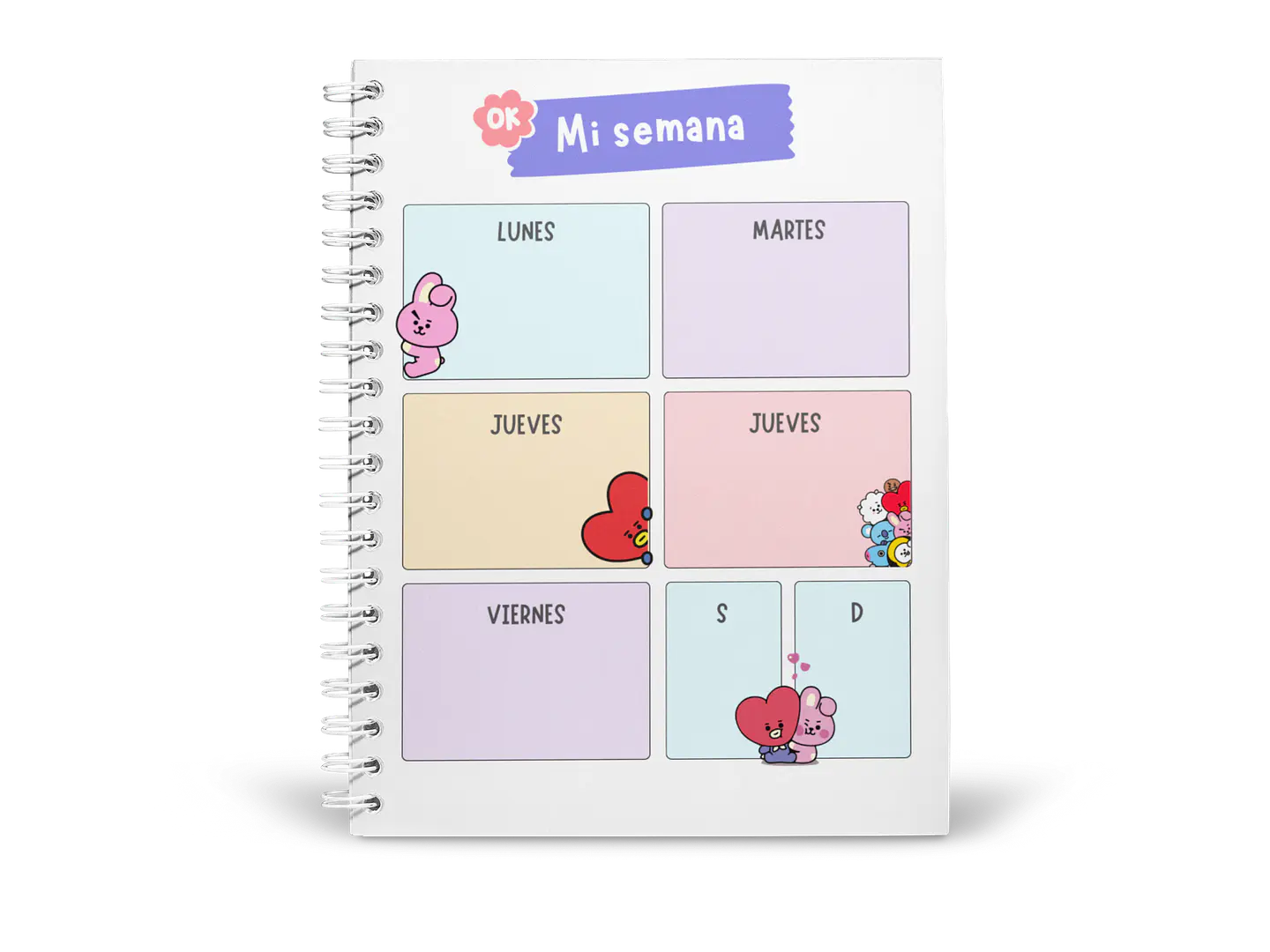 Planner Universitario BT21 17