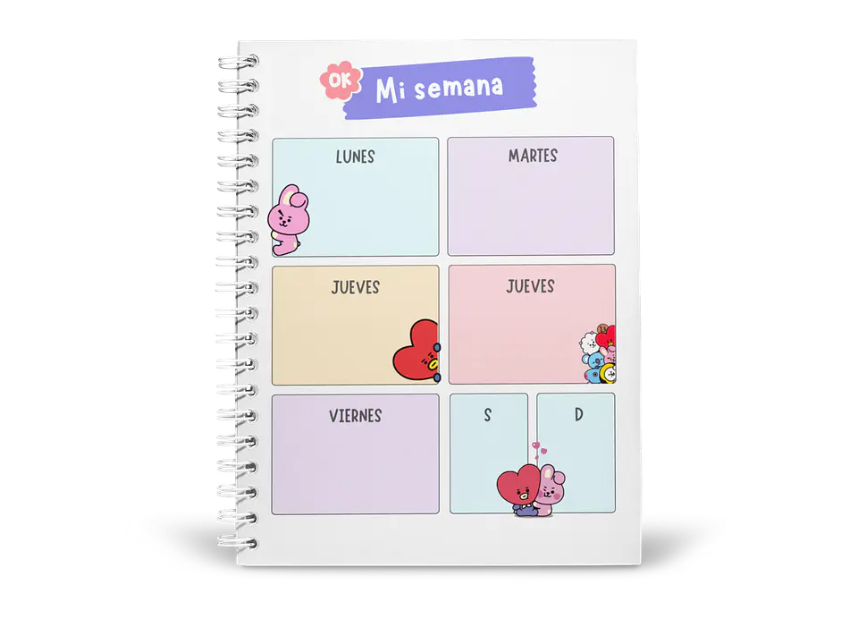 Planner Universitario BT21 17