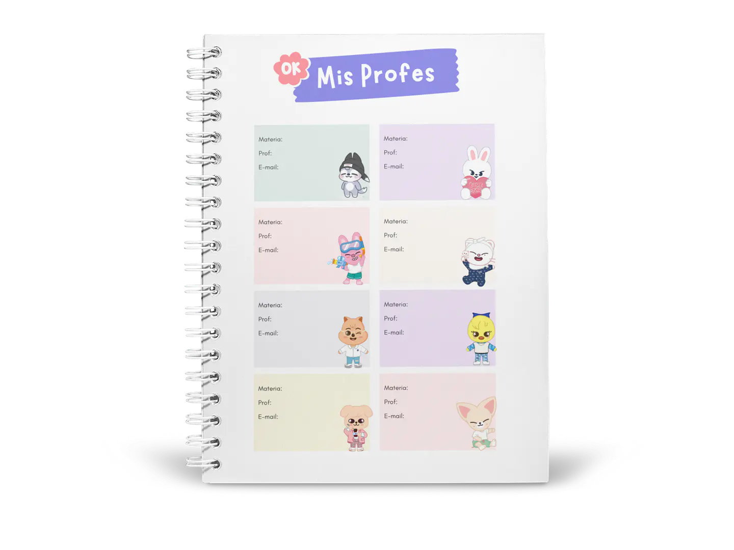 Planner Estudiante SKZOO  7
