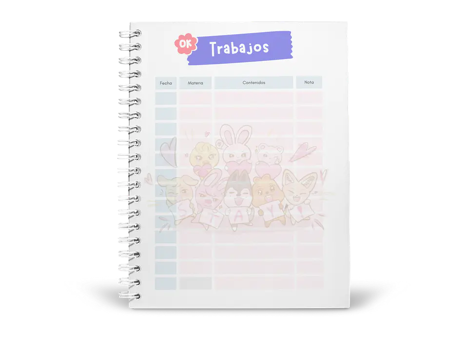 Planner Estudiante SKZOO  9