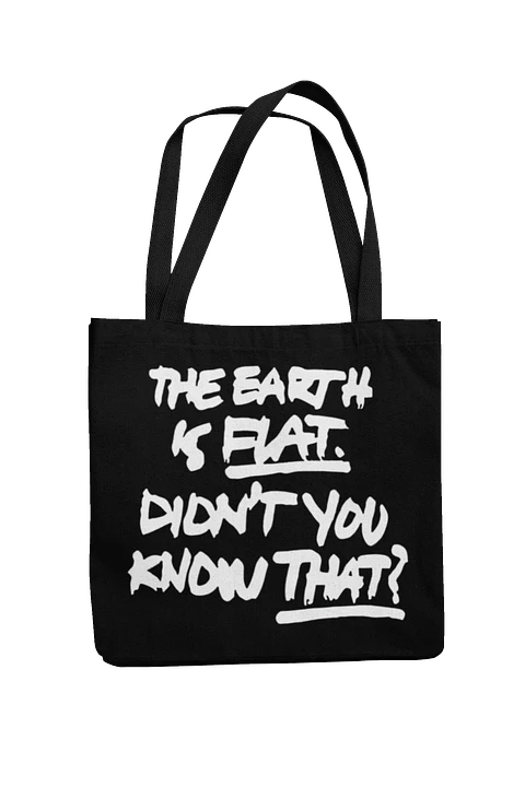  Totebag The Earth is Flat. Didn’t You Know That?