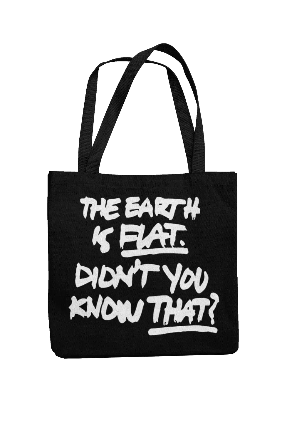  Totebag The Earth is Flat. Didn’t You Know That? 1