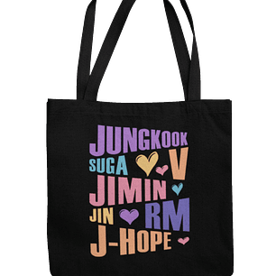 Totebag BTS Rainbow Love
