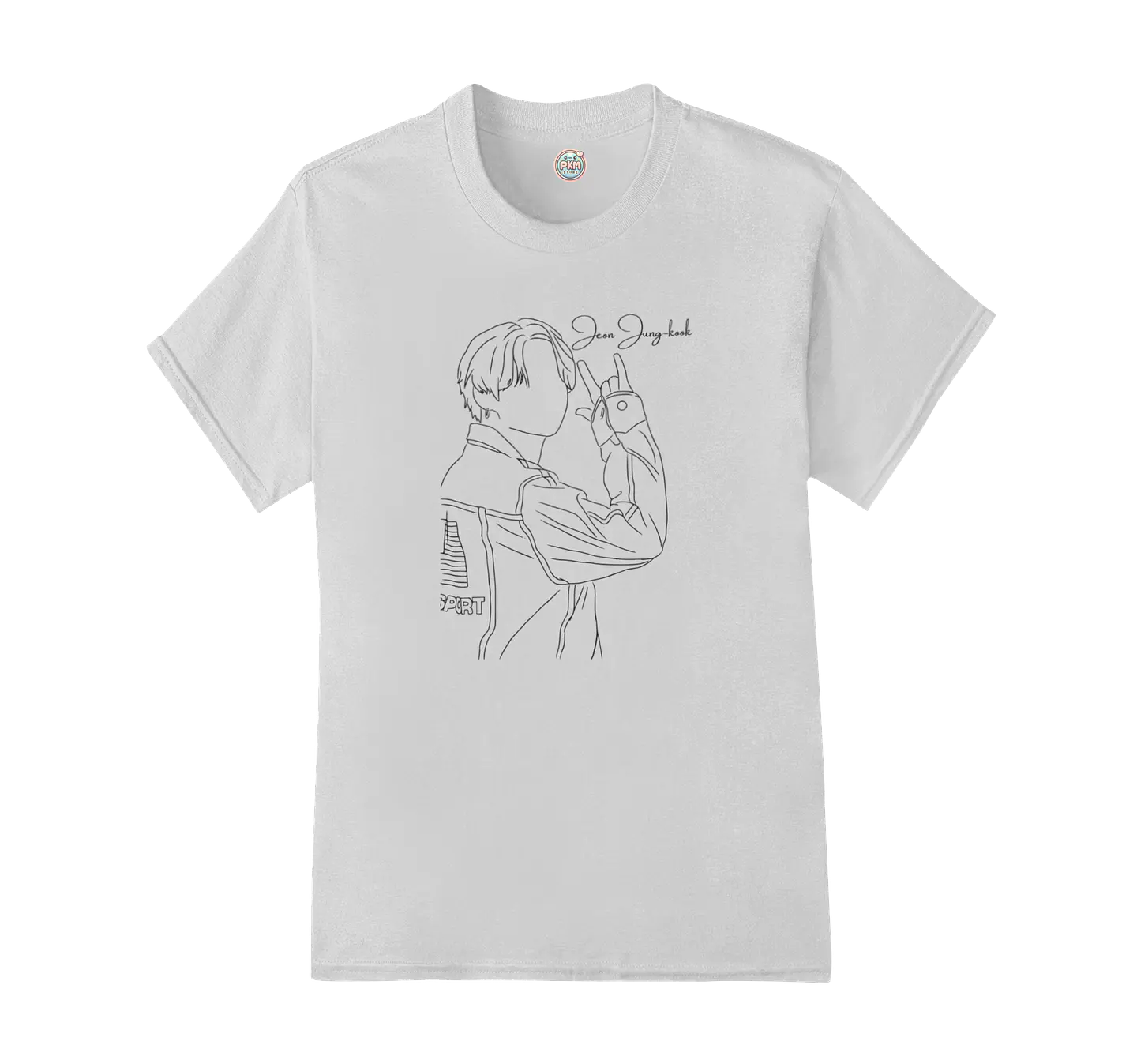 Polera Jungkook Monochrome Sketch 3