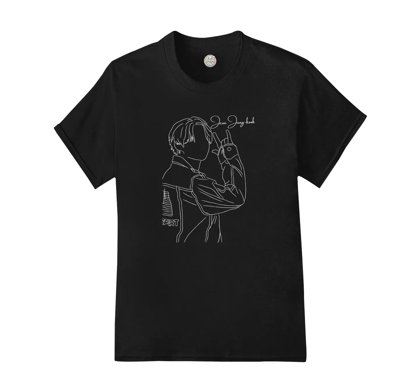 Polera Jungkook Monochrome Sketch 1