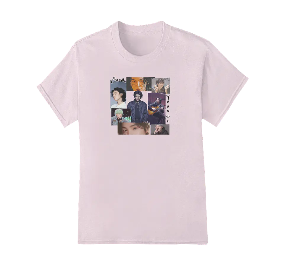 Polera BTS Suga Yoongi Collage Ver.2 2