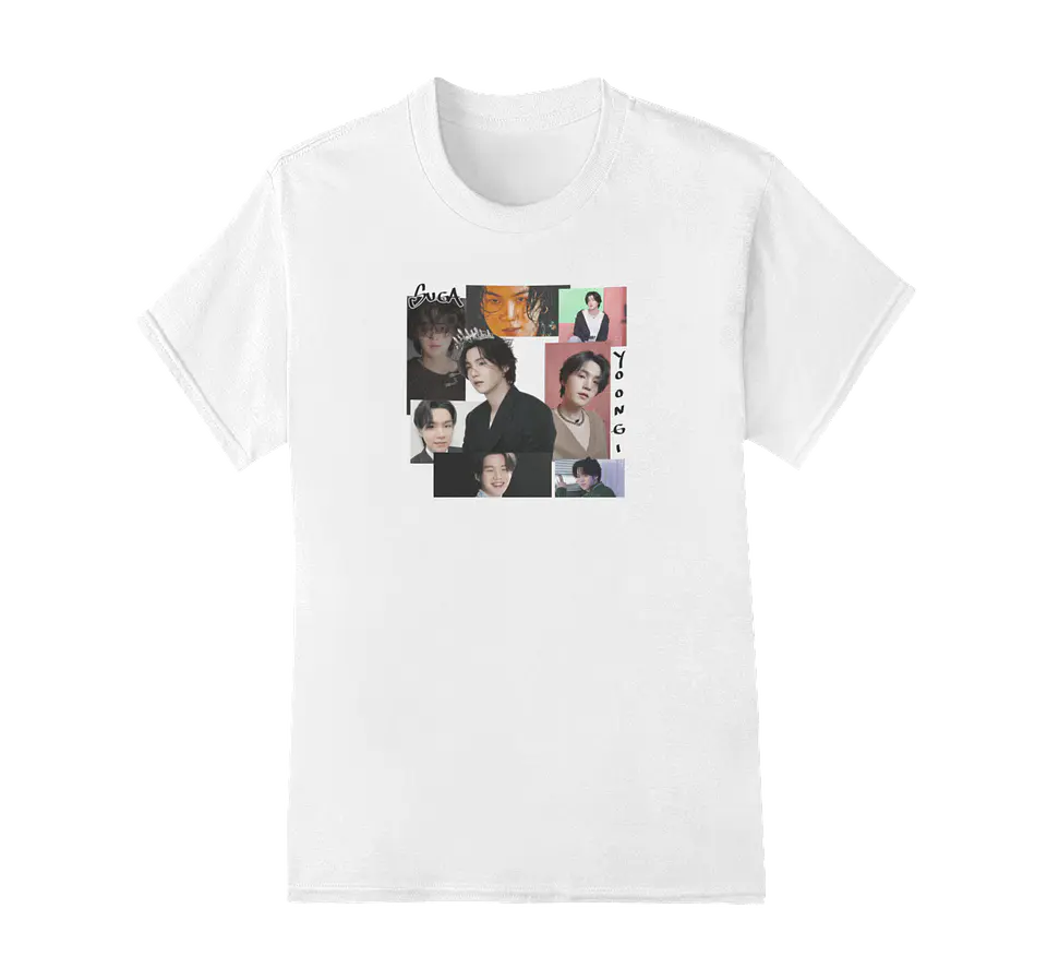 Polera BTS Suga Yoongi Collage Ver.1 1