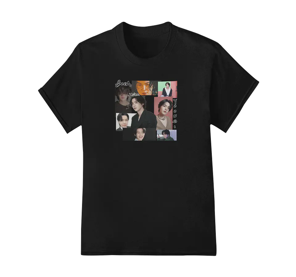 Polera BTS Suga Yoongi Collage Ver.1 2
