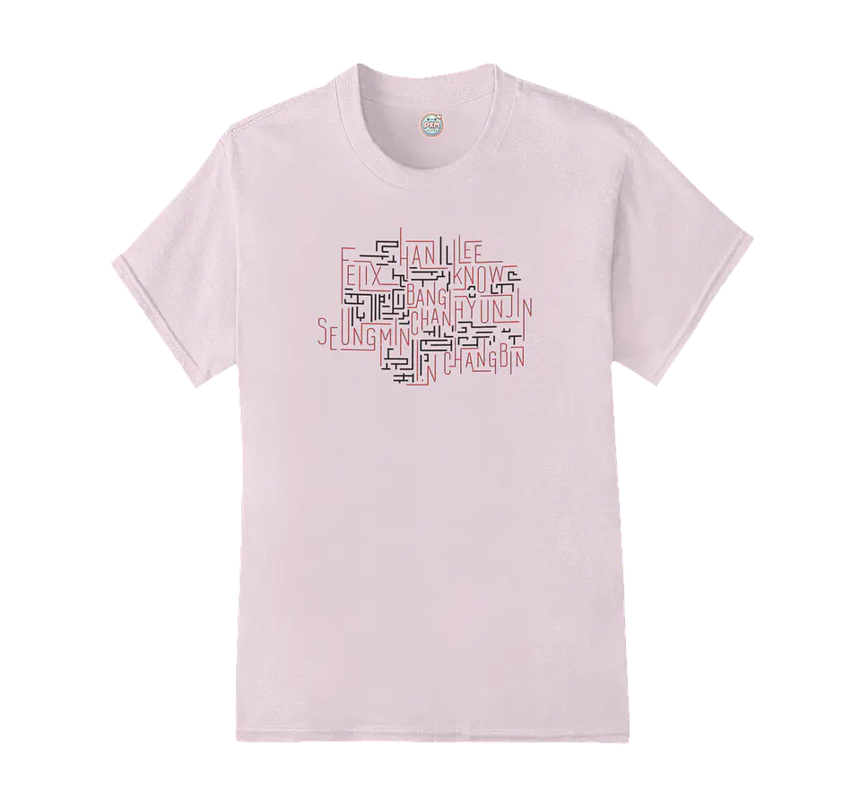 Polera Stray Kids Name Art 2