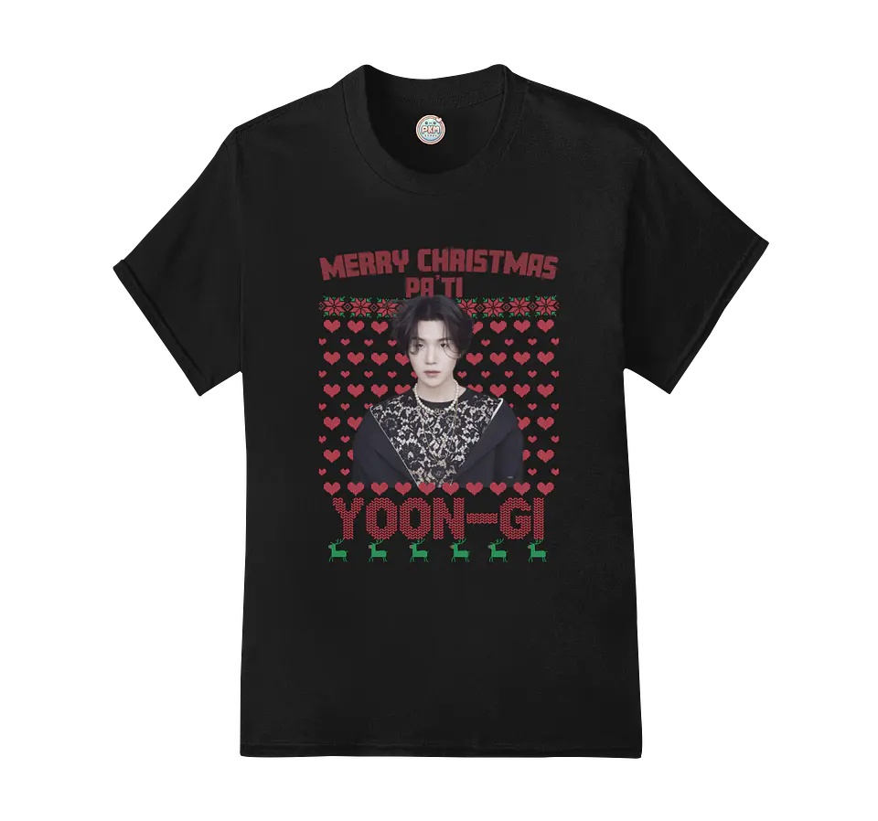 Polera BTS Marry Christmas Pa’ti Yoongi 1