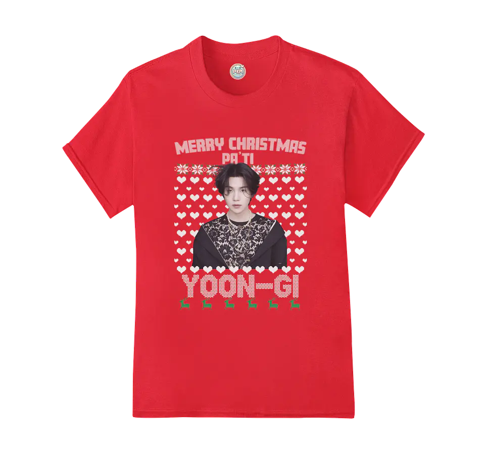 Polera BTS Marry Christmas Pa’ti Yoongi 2