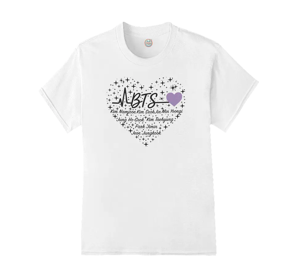 Polera BTS OT7 | Sparkle Heart 2