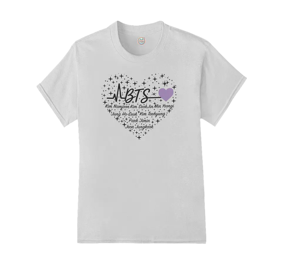 Polera BTS OT7 | Sparkle Heart 3