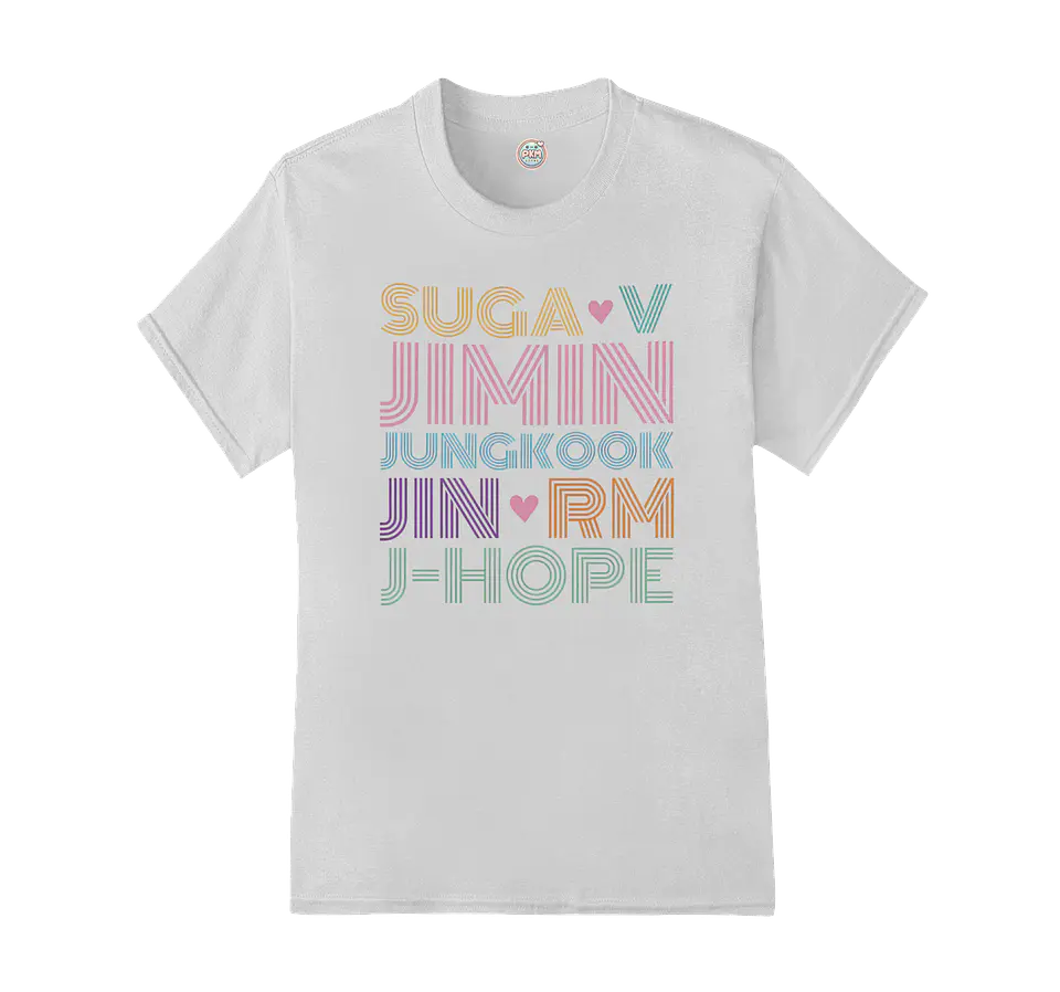 Polera BTS OT7 | Rainbow Line 3