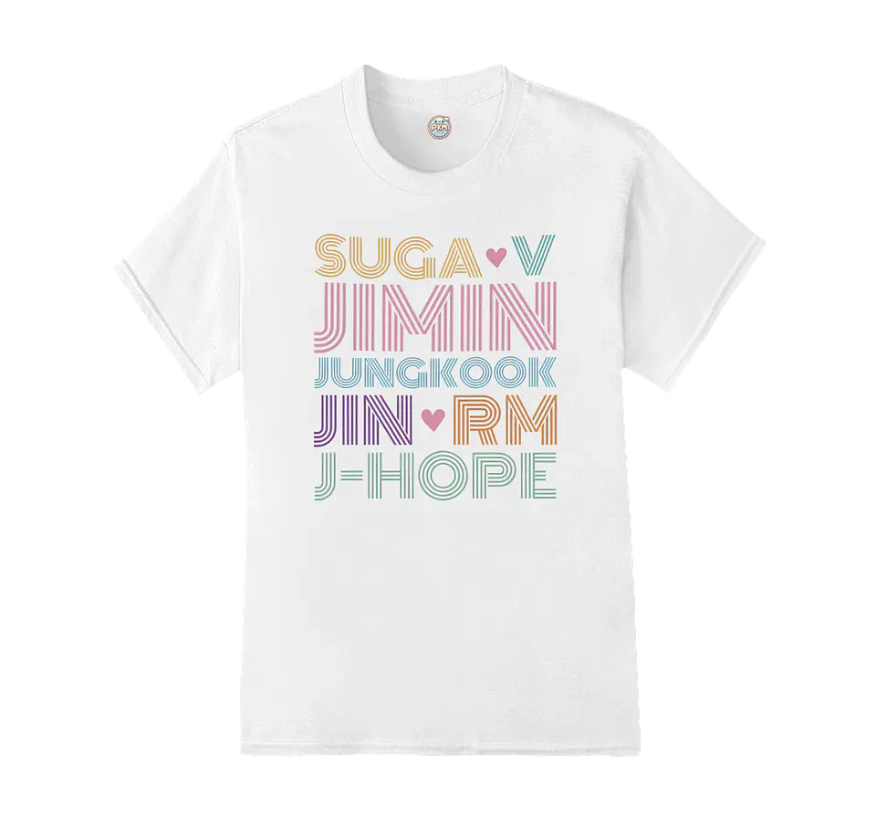 Polera BTS OT7 | Rainbow Line 2