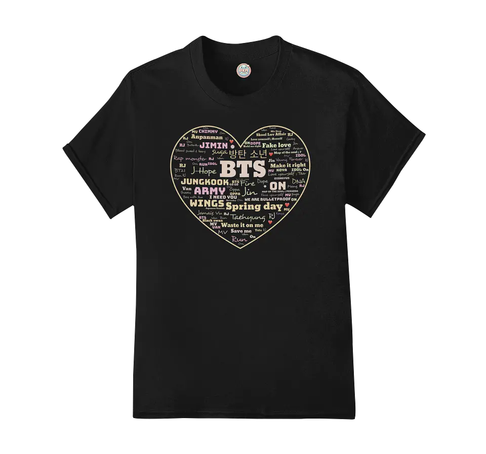 Polera BTS OT7 | Heart Edition 1