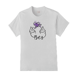 Polera Purple Finger Heart