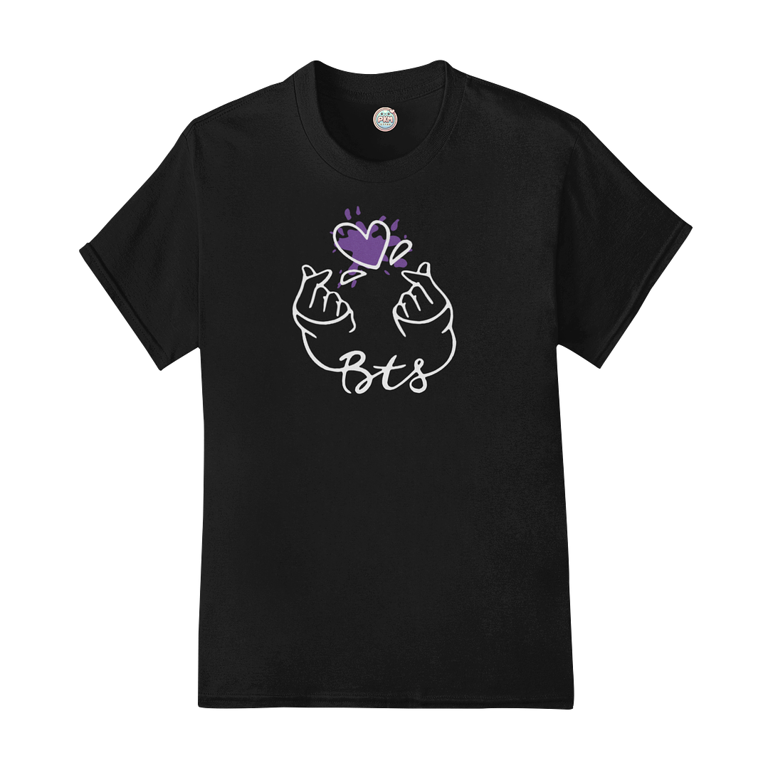 Polera Purple Finger Heart 3