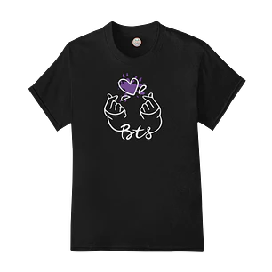 Polera Purple Finger Heart