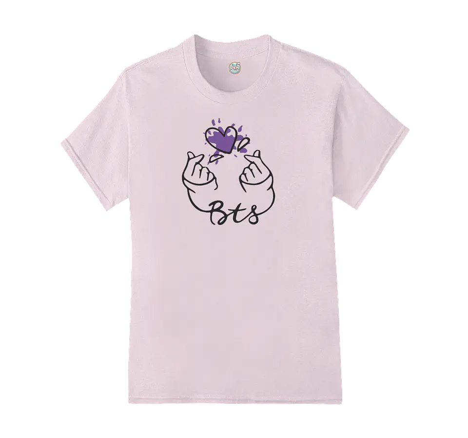 Polera BTS OT7 | Purple Finger Heart 4