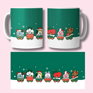 Tazon Navidad Con BT21