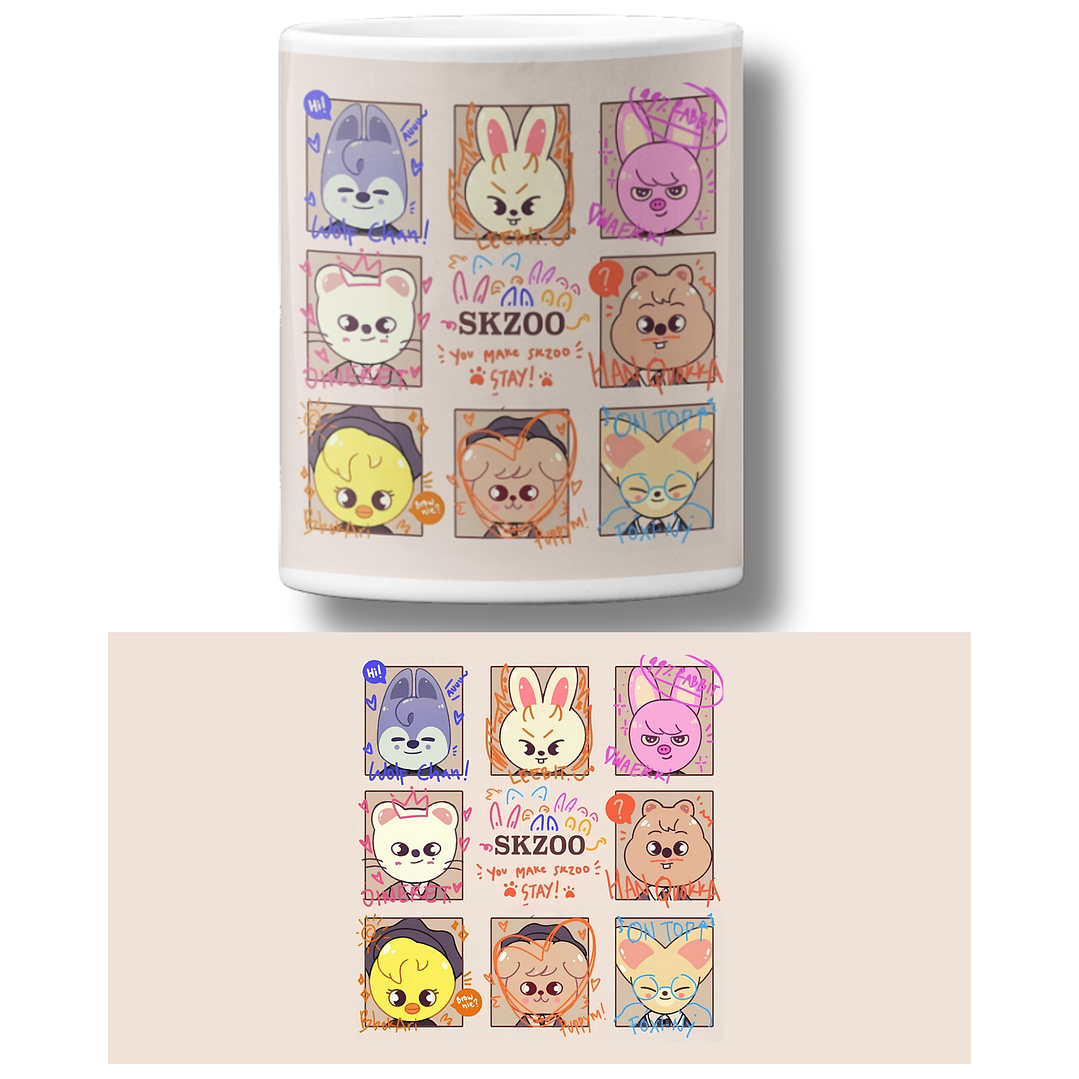 Tazon Colección Skzoo Doodle 1
