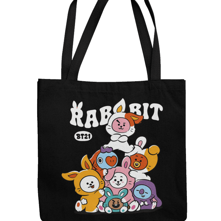 Totebag Cute Bunny Squad 1