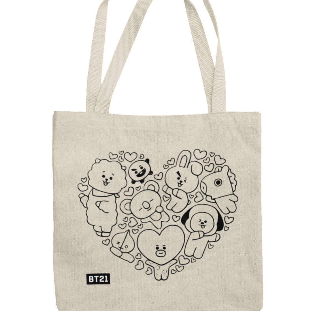 Totebag Heart Line 2