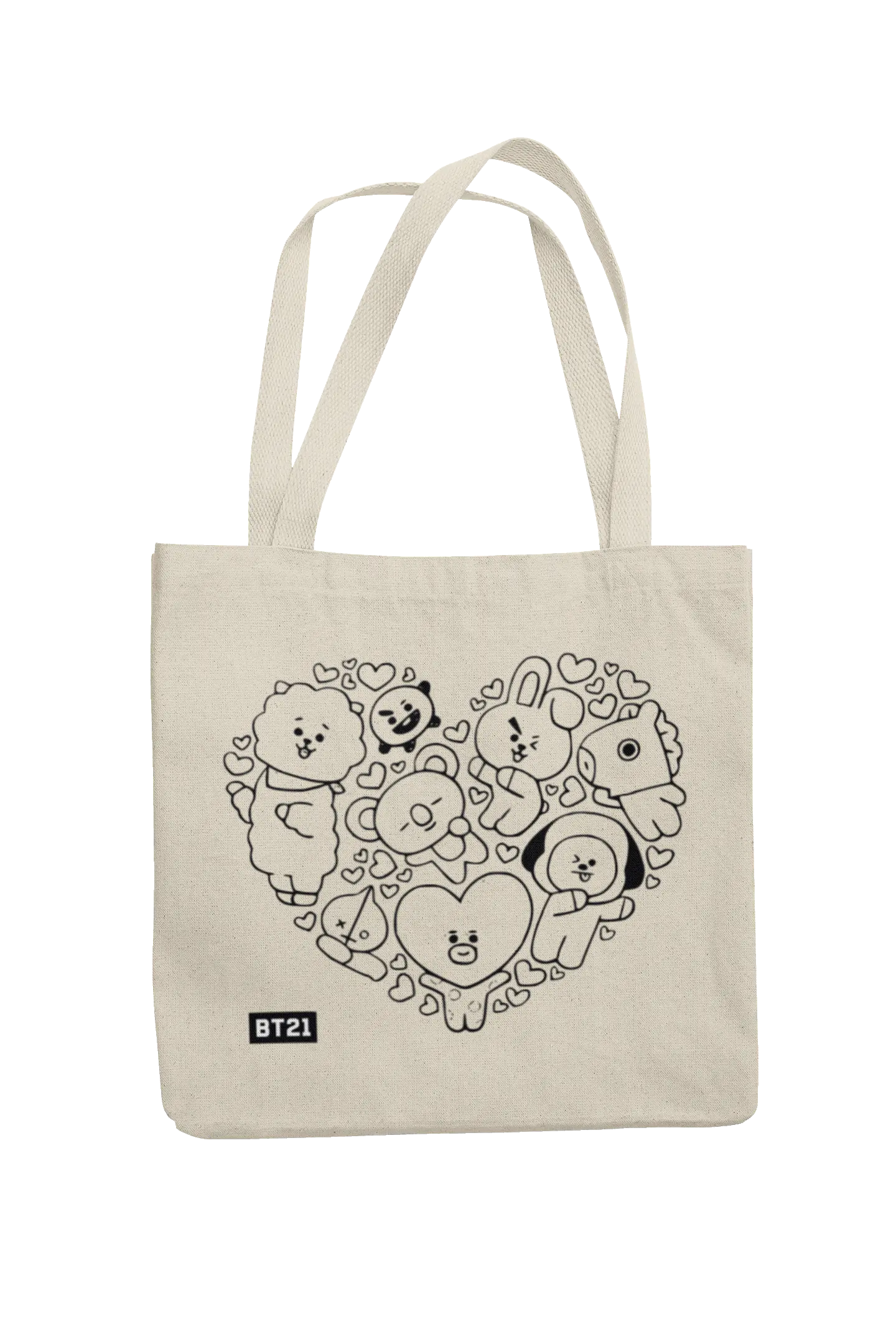 Totebag BT21 | Heart Line 2