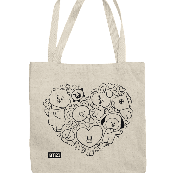 Totebag Heart Line 2