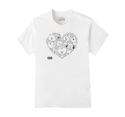 Polera BT21 | Heart Line
