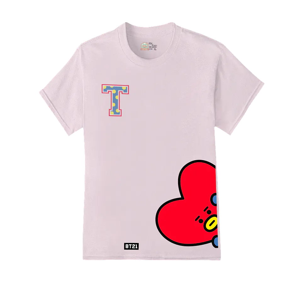 Polera BT21 | Letter Pop Tata 2