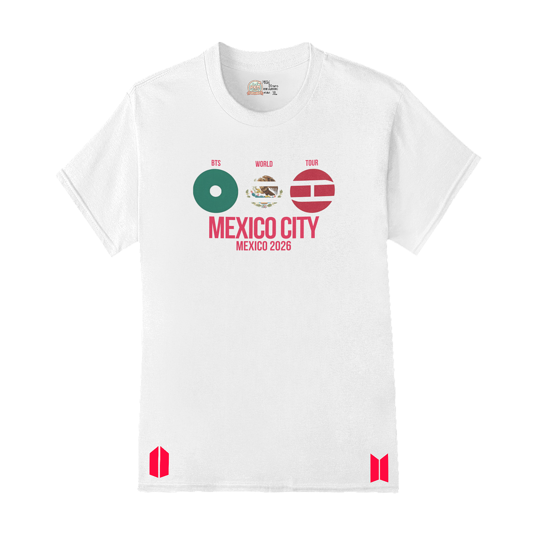 Polera BTS World Tour 2026 – Mexico City Heart 2