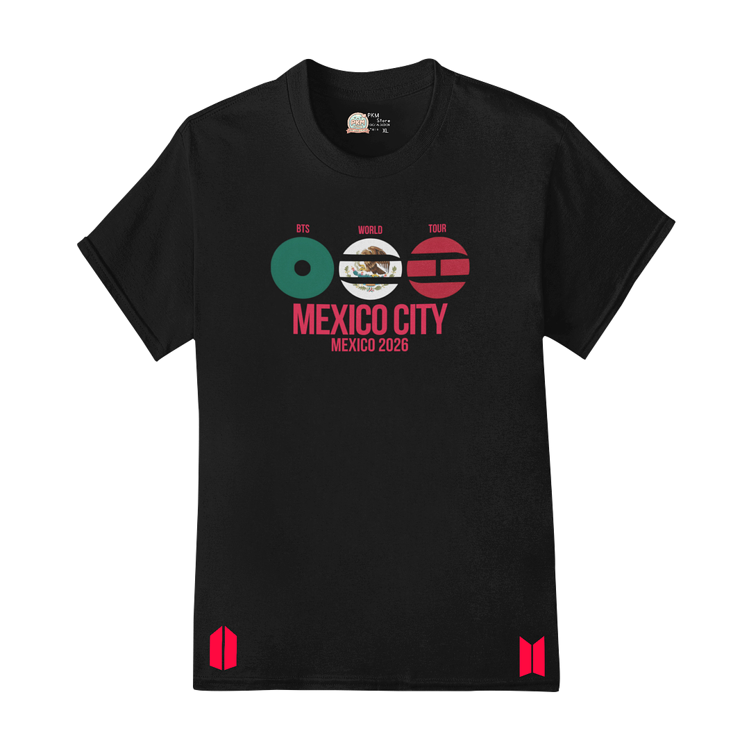 Polera BTS World Tour 2026 – Mexico City Heart 4