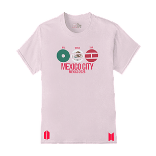 Polera BTS World Tour 2026 – Mexico City Heart