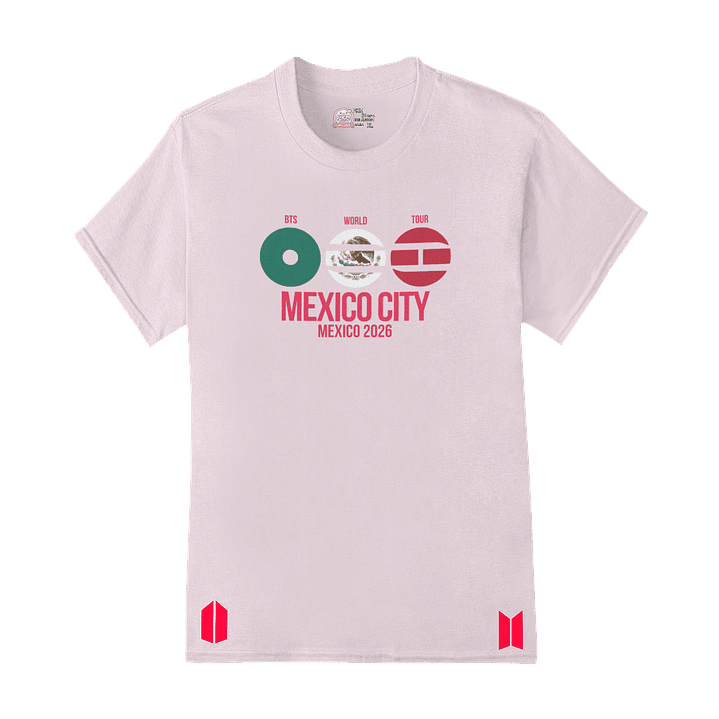 Polera BTS World Tour 2026 – Mexico City Heart 1