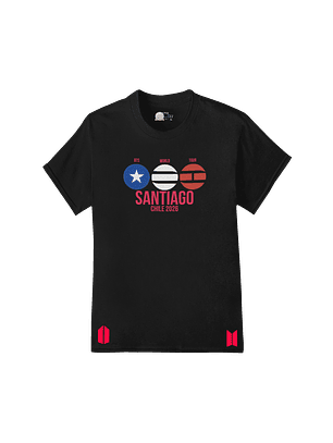Polera BTS World Tour 2026 – Santiago Lights