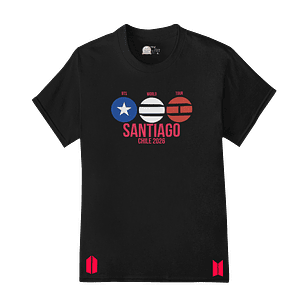 Polera BTS World Tour 2026 – Santiago Lights
