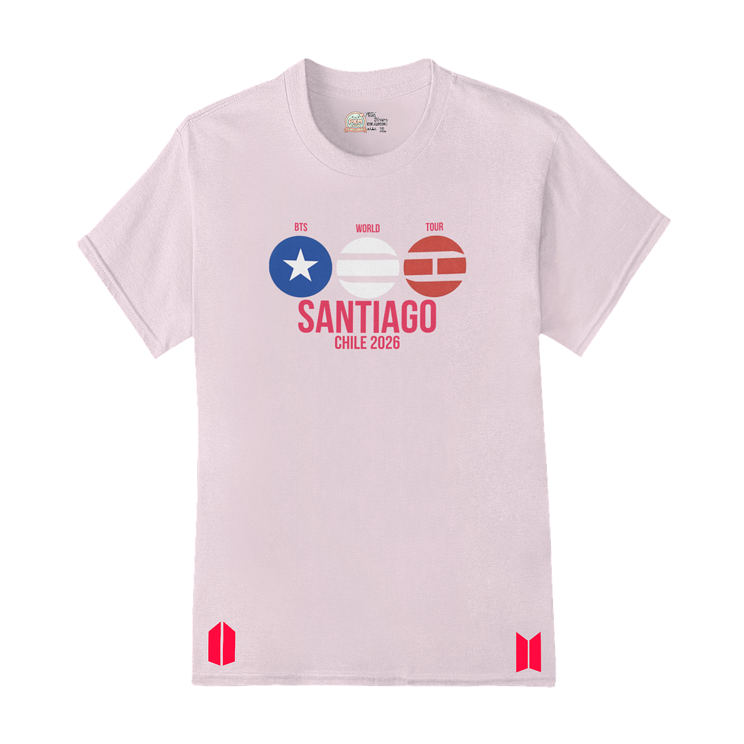 Polera BTS World Tour 2026 – Santiago Lights 3