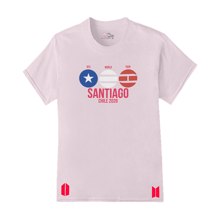 Polera BTS World Tour 2026 – Santiago Lights 3