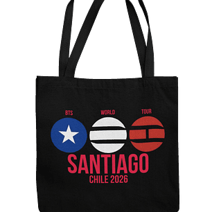Totebag BTS World Tour 2026 - Santiago Lights