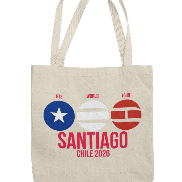 Totebag BTS World Tour 2026 - Santiago Lights 2