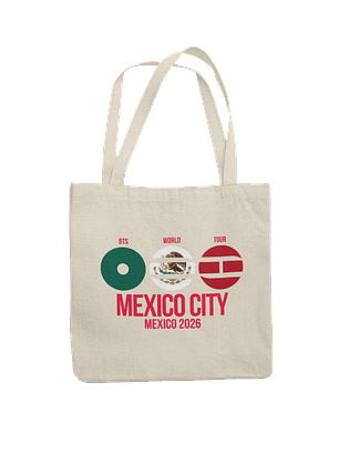 Totebag BTS World Tour 2026 - Mexico City Heart
