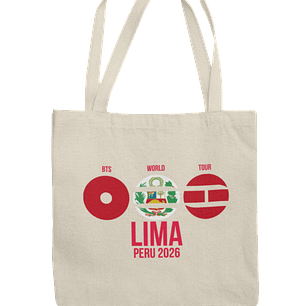 Totebag BTS World Tour 2026 - Lima Chapter