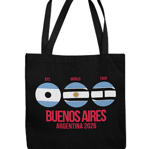 Totebag BTS World Tour 2026 - Buenos Aires Pulse