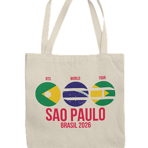 Totebag BTS World Tour 2026 - São Paulo Energy