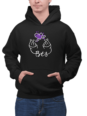 Poleron Purple Finger Heart