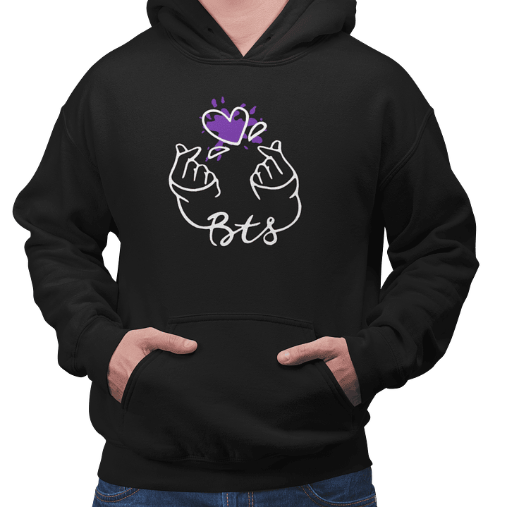 Poleron Purple Finger Heart 1